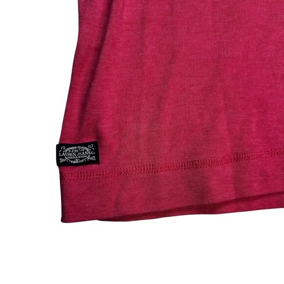 Ralph Lauren Large Women Coral Elbow Patch Classic Collegiate Zip - Picture 4 of 5